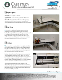 Non-Magnetic MRI Room Access Flooring - Architectural